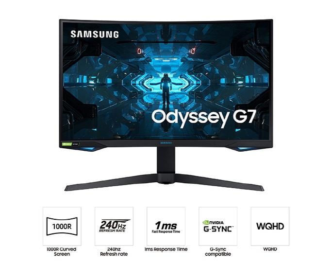 Samsung LC32G73TQSRXXU 32'' G73TF QHD 240Hz Curved Odyssey Gaming Monitor (Renewed)