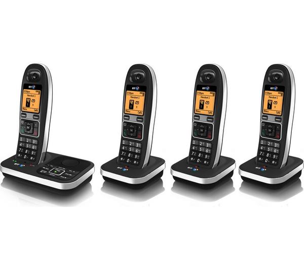 BT Digital Cordless Phone 7610 Quad Answering Machine Nuisance Call Blocking (Renewed)