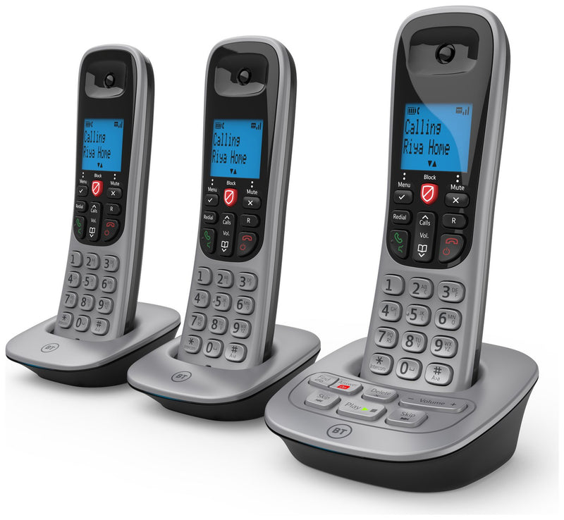 BT 7660 Trio Digital Cordless Phone With Call Blocking & Answering Machine (New)