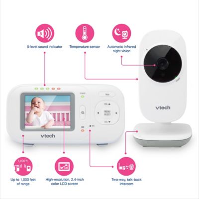 VTech VM2251 2.4-Inch Digital Video Baby Monitor (Renewed)