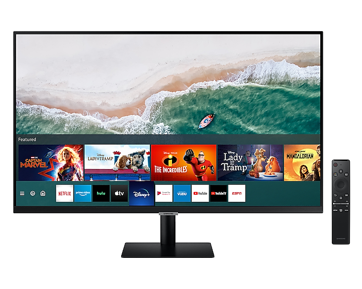 Samsung 27'' Smart Monitor M50A Full HD 1920x1080 With Speakers LS27AM500NRXXU (Renewed)