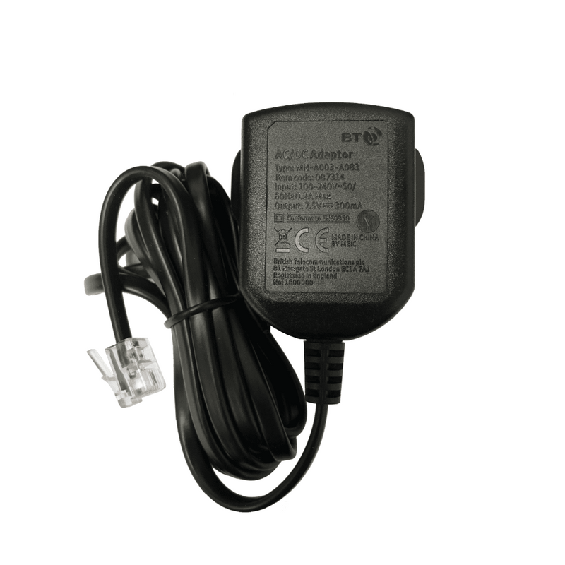 BT 3960 Phone Genuine BT Power Supply For Main Unit Or Additional Handset (New)