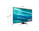 Samsung QE55Q80AATXXU 55'' Q80A QLED 4K HDR Smart TV (2021) (Renewed)