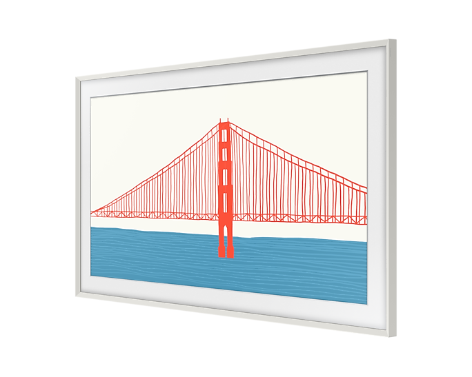 Samsung 65'' Bevelled White Customisable Bezel For The Frame TV (2021) (New)