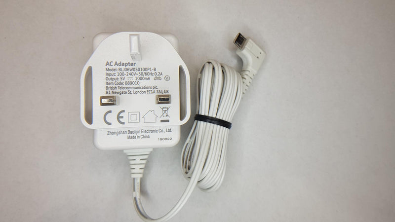 BT Video Baby Monitor 5000/6000 Genuine BT Power Supply Replacement (New)