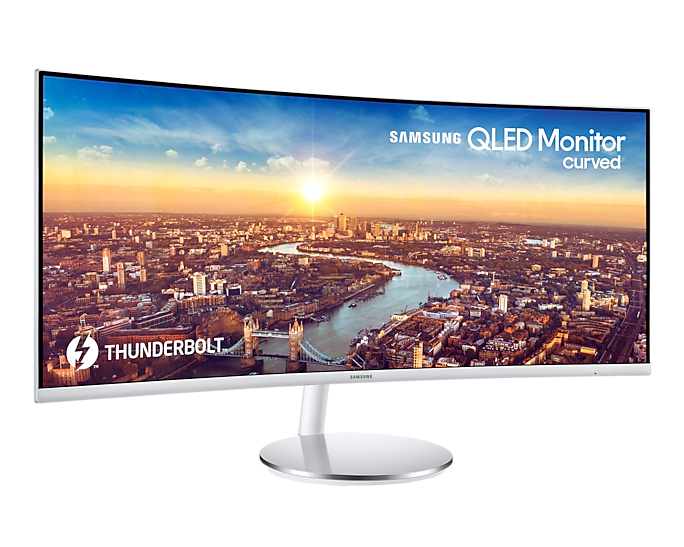 Samsung 34'' LC34J791WTRXXU UWQHD Thunderbolt 3 Curved Monitor With Speakers (New / Open Box)
