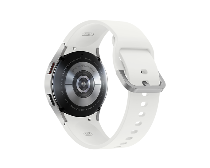Samsung SM-R860NZSAEUA Galaxy Watch 4 Bluetooth Wi-Fi GPS Aluminum 40 mm Silver (Renewed)