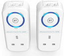 BT Broadband Extender Flex 1000 Kit Powerline Adapter Twin Pack - 080219 (Renewed)