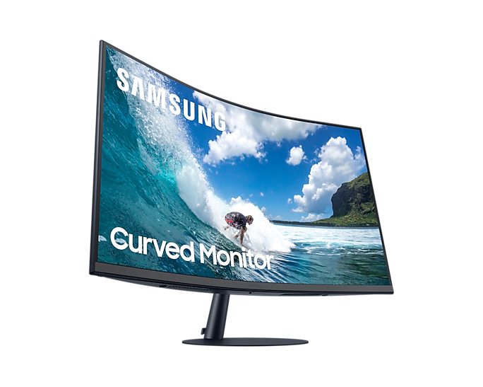 Samsung LC32T550FDRXXU 32'' T55 Full HD Curved Monitor with Speakers (Renewed)