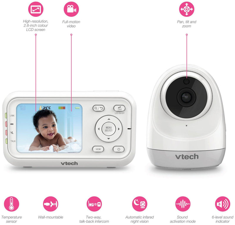 Vtech 3261 video 2.8 inch sale baby monitor