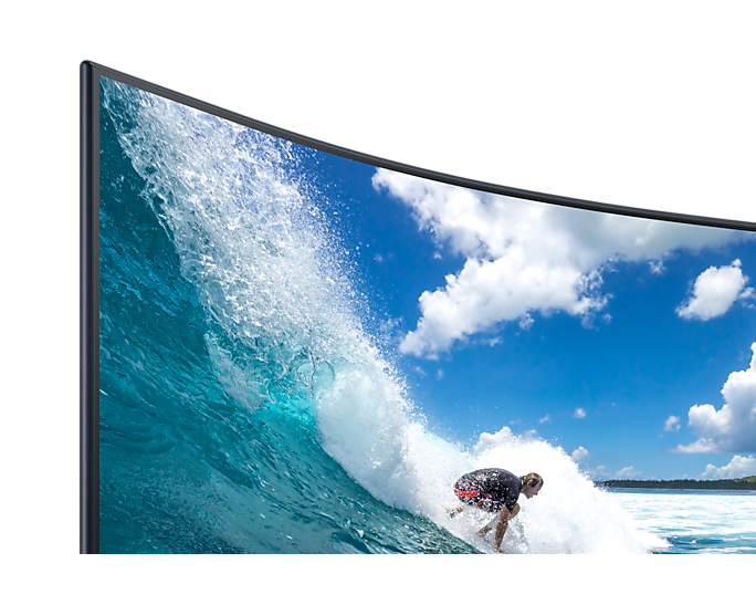 Samsung LC27T550FDRXXU 27'' T55 Full HD Curved Monitor With Speakers (Renewed)