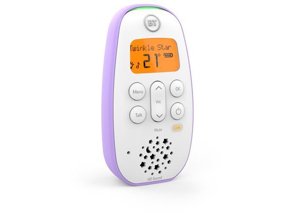 BT Digital Audio Baby Monitor 450 Lightshow Two-Way Talkback (Renewed)