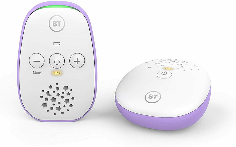 BT Digital Audio Baby Monitor 400 HD Sound and Out of Range Alert (Renewed)