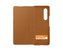 Samsung Galaxy Z Fold3 5G Leather Flip Mobile Phone Cover Brown (Renewed)