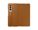 Samsung Galaxy Z Fold3 5G Leather Flip Mobile Phone Cover Brown (Renewed)