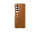 Samsung Galaxy Z Fold3 5G Leather Flip Mobile Phone Cover Brown (Renewed)
