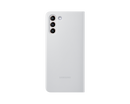 Samsung Galaxy S21+ 5G Clear View Mobile Phone Cover Light Grey (Renewed)