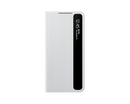 Samsung Galaxy S21+ 5G Clear View Mobile Phone Cover Light Grey (Renewed)