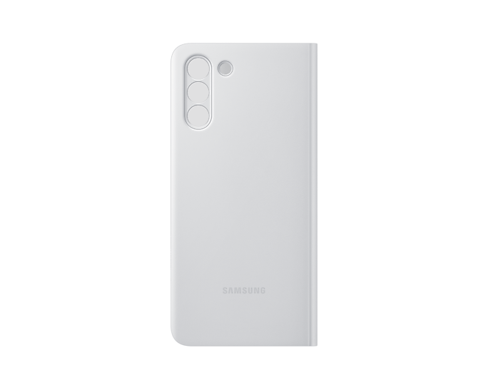Samsung Galaxy S21+ 5G Clear View Mobile Phone Cover Light Grey (Renewed)
