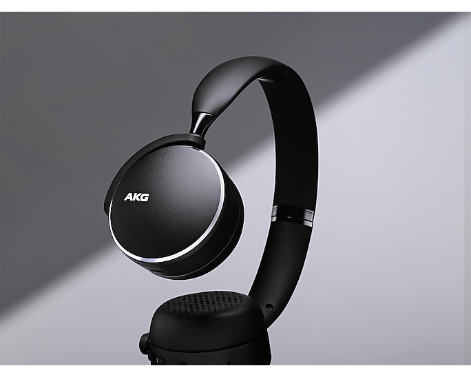Samsung GP-Y500HAHHCAD AKG Y500 On Ear Wireless Headphones Bluetooth Black (Renewed)