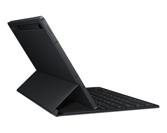 Samsung Galaxy Tab S7 FE/Tab S7+ Slim Book Cover Keyboard EF-DT730BBEGGB (Renewed)