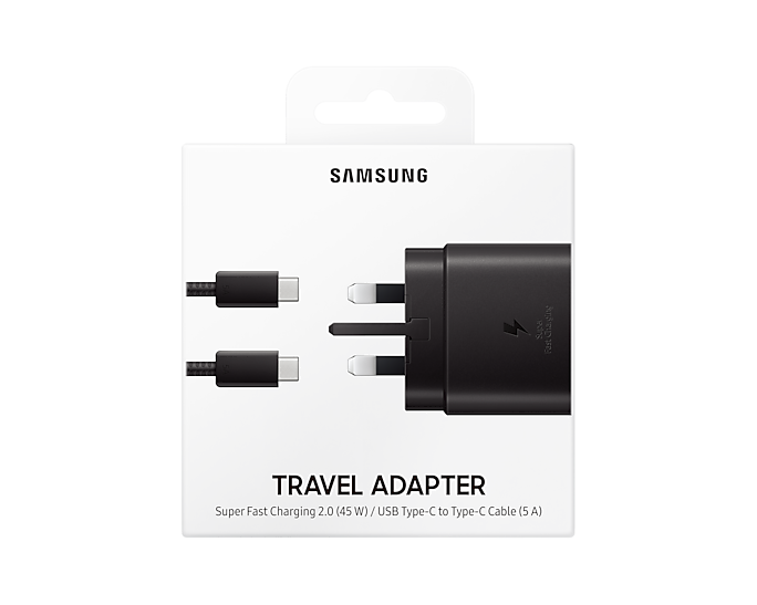 Samsung EP-TA845XBEGGB 45W Travel Adapter Super Fast Charging 2.0 USB Type-C (Renewed)