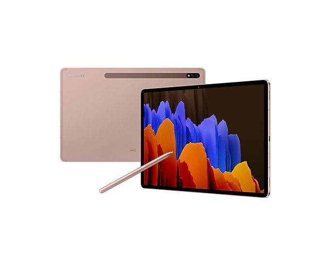 Samsung SM-T976BZNAEUA Galaxy Tab S7+ 5G Tablet 12.4'' 128 GB Mystic Bronze (Renewed)