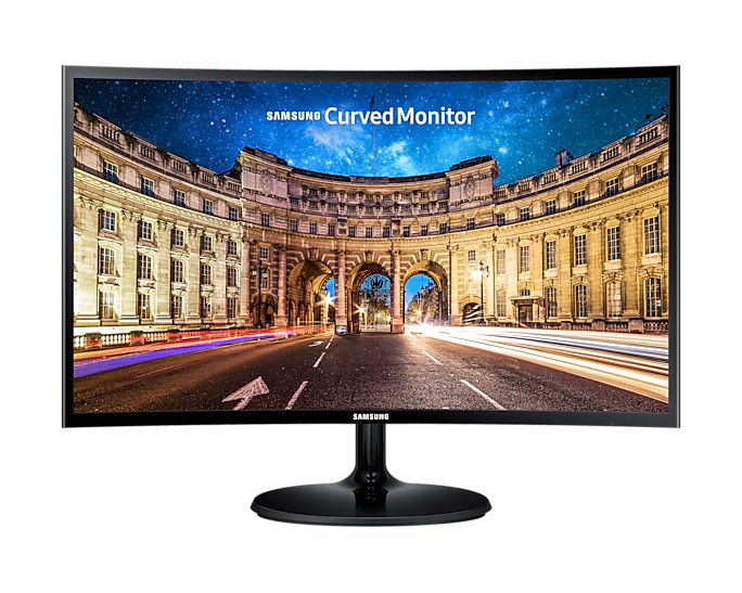 Samsung 24'' Curved Monitor CF390 LED Full HD 1920x1080 FreeSync LC24F390FHRXXU (Renewed)