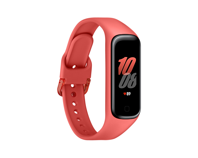 Samsung SM-R220NZRAEUA Galaxy Fit2 AMOLED Wristband Activity Tracker Scarlet (Renewed)