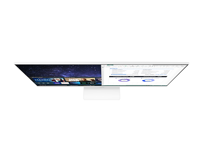 Samsung LS32AM501NUXXU 32'' M50A FHD White Smart Monitor With Speakers & Remote (Renewed)