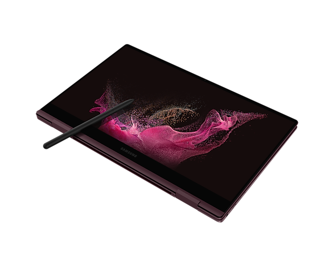 Samsung NP930QED-KH1UK Galaxy Book2 Pro 360 13.3'' i7 512GB 16GB Laptop Burgundy (Renewed)