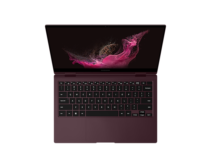 Samsung NP930QED-KH1UK Galaxy Book2 Pro 360 13.3'' i7 512GB 16GB Laptop Burgundy (Renewed)