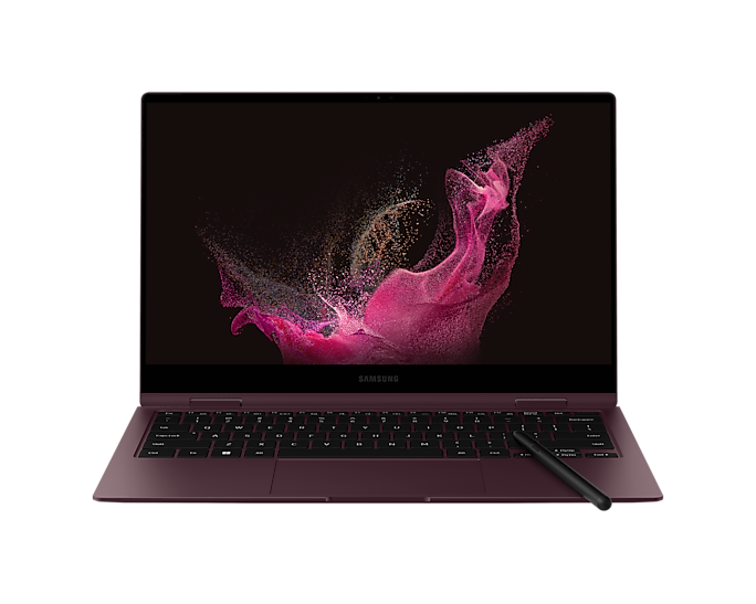 Samsung NP930QED-KH1UK Galaxy Book2 Pro 360 13.3'' i7 512GB 16GB Laptop Burgundy (Renewed)