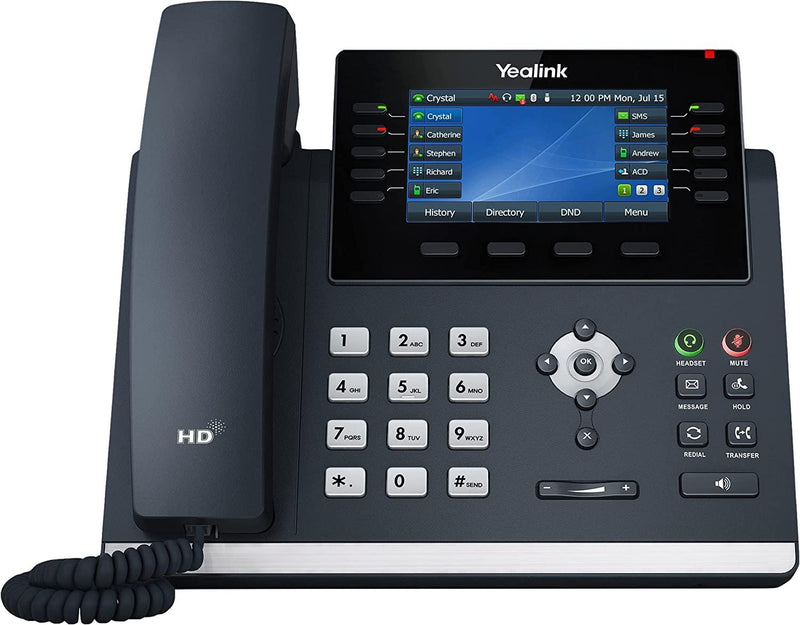 Yealink SIP-T46U IP PoE Conference Phone Optima HD Voice 4.3 In TFT LCD Display (Renewed)