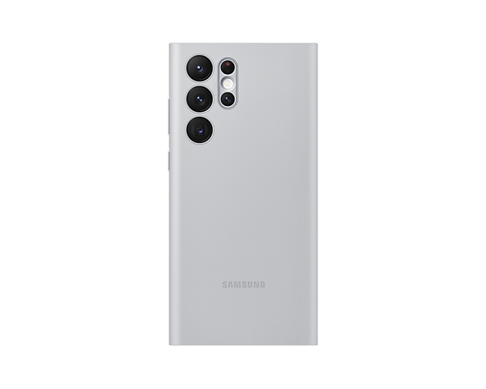 Samsung EF-NS908PJEGEW Galaxy S22 Ultra Smart LED View Cover Light Grey (Renewed)