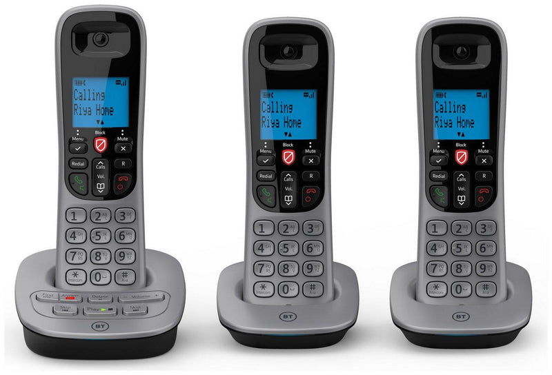 BT 7660 Trio Digital Cordless Phone With Call Blocking & Answering Machine (Renewed)