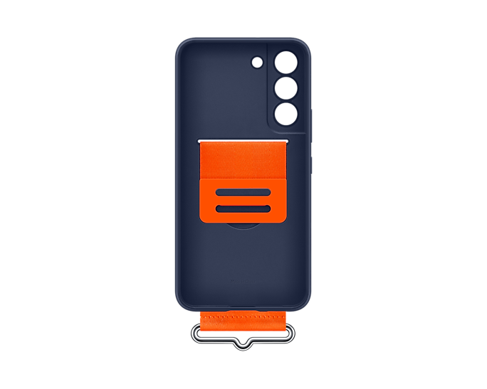 Samsung EF-GS901TNEGWW Galaxy S22 Silicone Phone Cover With Strap Navy (Renewed)