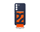 Samsung EF-GS901TNEGWW Galaxy S22 Silicone Phone Cover With Strap Navy (Renewed)