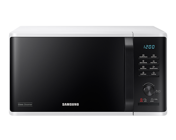 Samsung Solo Microwave Oven With Health Steam 23L 800W MS23K3555EW/EU (New)