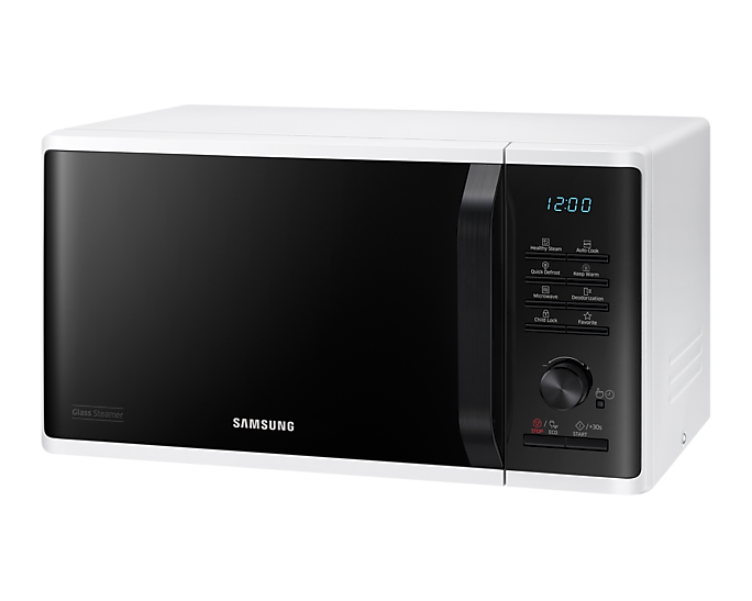 Samsung Solo Microwave Oven With Health Steam 23L 800W MS23K3555EW/EU (New)