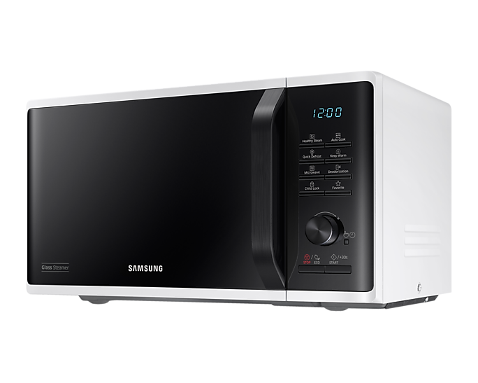 Samsung Solo Microwave Oven With Health Steam 23L 800W MS23K3555EW/EU (New)