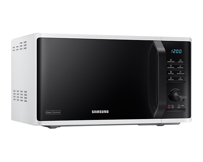 Samsung Solo Microwave Oven With Health Steam 23L 800W MS23K3555EW/EU (New)