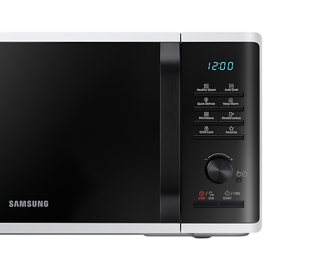 Samsung Solo Microwave Oven With Health Steam 23L 800W MS23K3555EW/EU (New)