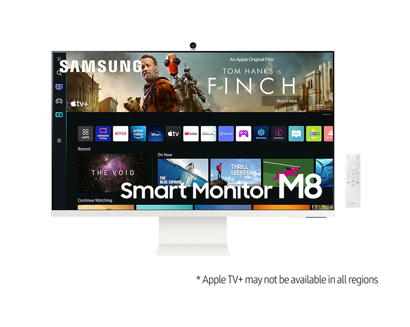 Samsung 32'' Smart Monitor M80B UHD With Speakers & Remote White LS32BM801UUXXU (Renewed)
