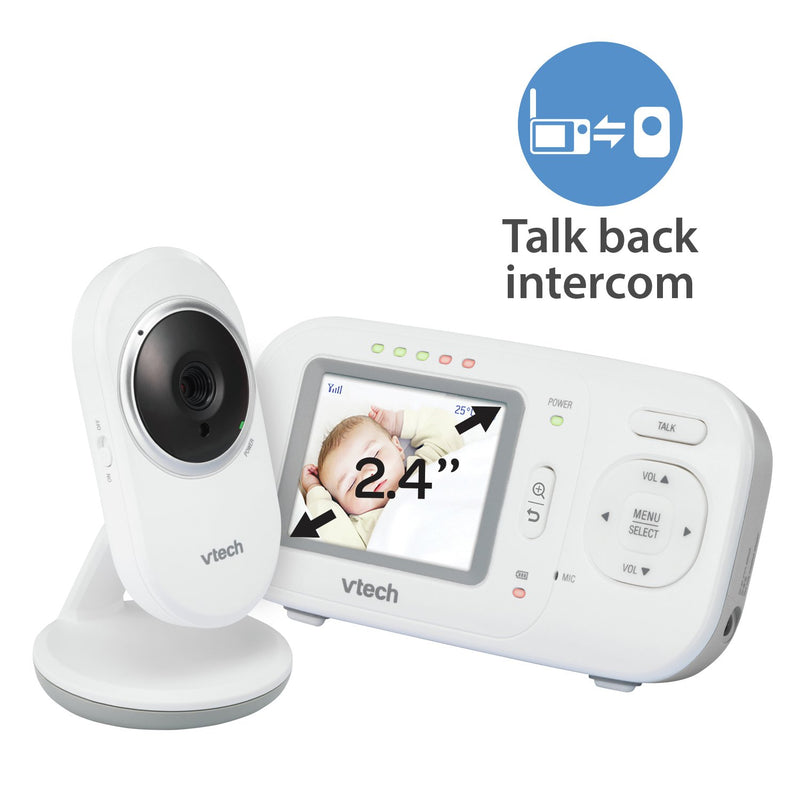 VTech VM320 2.4inch Digital Video Full-Color Baby Monitor Automatic Night Vision (Renewed)