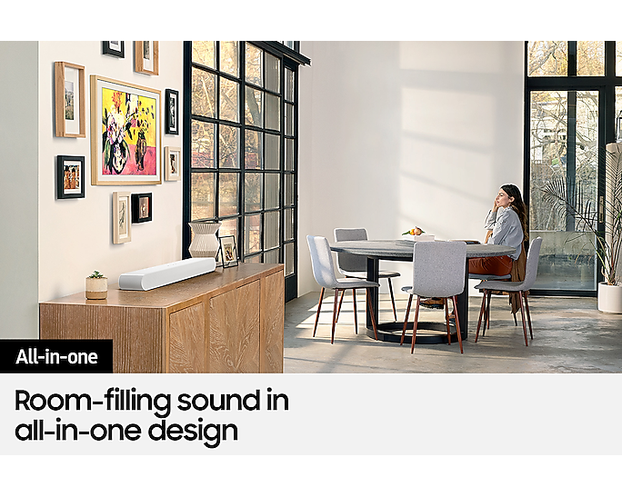 Samsung 5.0 Soundbar Lifestyle All-In-One Alexa Built-In Dolby Atmos HW-S61B/XU (Renewed)