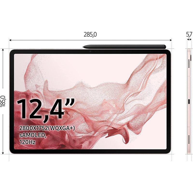 Samsung Galaxy Tab S8+ 12.4'' 256GB 8GB Wi-Fi Tablet Pink Gold SM-X800NIDBEUB (New / Open Box)