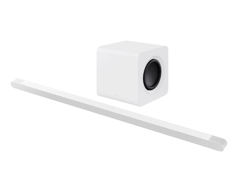 Samsung HW-S801B/XU 3.1.2 Ultra Slim Soundbar With Subwoofer Dolby Atmos White (Renewed)
