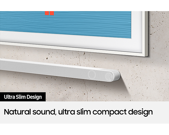 Samsung HW-S801B/XU 3.1.2 Ultra Slim Soundbar With Subwoofer Dolby Atmos White (Renewed)
