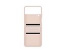 Samsung EF-VF721LPEGWW Flap Leather Mobile Phone Cover For Galaxy Z Flip4 Peach (Renewed)